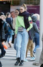 GIGI HADID Out in New York 04/17/2019