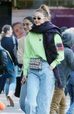 GIGI HADID Out in New York 04/17/2019