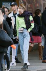 GIGI HADID Out in New York 04/17/2019