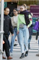 GIGI HADID Out in New York 04/17/2019
