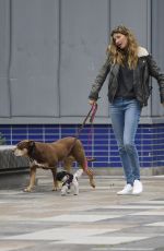 GISELE BUNDCHEN Out with Her Dogs in New York 04/14/2019