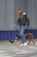 GISELE BUNDCHEN Out with Her Dogs in New York 04/14/2019