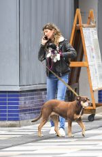 GISELE BUNDCHEN Out with Her Dogs in New York 04/14/2019