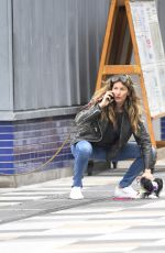 GISELE BUNDCHEN Out with Her Dogs in New York 04/14/2019