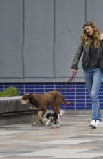 GISELE BUNDCHEN Out with Her Dogs in New York 04/14/2019