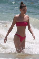 GRACE ELIZABETH in Bikini at a Beach in Tulum 03/31/2019