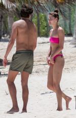 GRACE ELIZABETH in Bikini at a Beach in Tulum 03/31/2019
