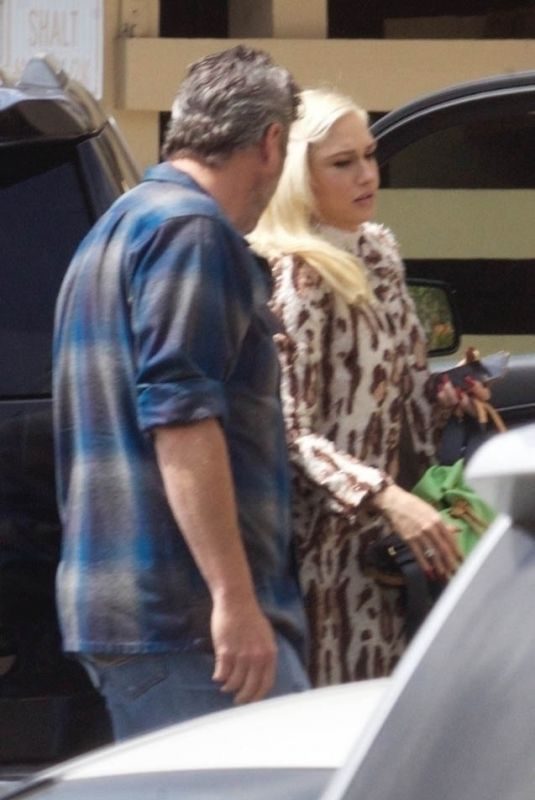 GWEN STEFANI and Blake Shelon at a Church in Los Angeles 04/21/2019