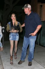 GWEN STEFANI and Blake Shelton Out for Dinner in Los Angeles 04/14/2019