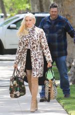 GWEN STEFANI Arrives at Her Parents House in Los Angeles 04/21/2019