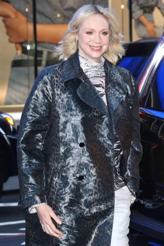 GWENDOLINE CHRISTIE Arrives at Good Morning America in New York 04/03/2019