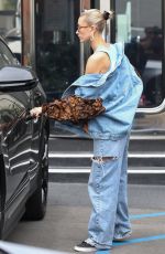 HAILEY BIEBER Leaves XIV Karats in Beverly Hills 04/11/2019