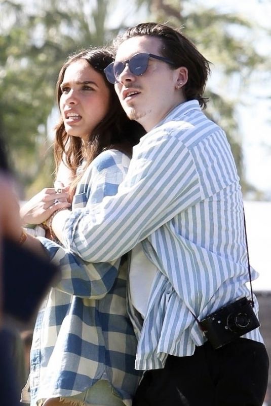 HANA CROSS and Brooklyn Beckham at Coachella in Indio 04/12/2019