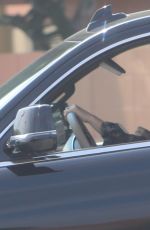 HEIDI KLUM Makeup Free Driving Out in Los Angeles 04/15/2019