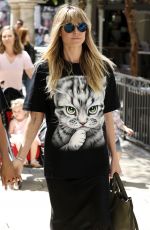 HEIDI KLUM Shopping at a Nike Store in Los Angeles 04/13/2019