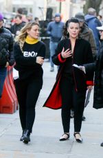 HILARY DUFF and MOLLY BERNARD on the Set of Younger in Williamsburg 04/04/2019