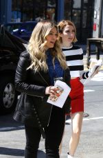 HILARY DUFF and MOLLY BERNARD on the Set of Younger in Williamsburg 04/04/2019