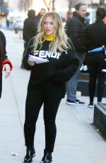 HILARY DUFF and MOLLY BERNARD on the Set of Younger in Williamsburg 04/04/2019