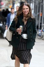 HILARY DUFF and SUTTON FOSTER on the Set of Younger in New York 04/10/2019