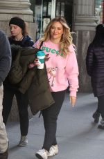 HILARY DUFF on the Set of Younger in New York 04/02/2019