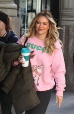 HILARY DUFF on the Set of Younger in New York 04/02/2019