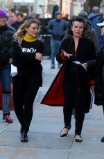 HILARY DUFF on the Set of Younger in New York 04/03/2019
