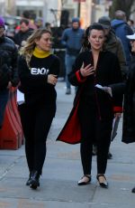 HILARY DUFF on the Set of Younger in New York 04/03/2019