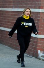 HILARY DUFF on the Set of Younger in New York 04/03/2019