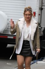 HILARY DUFF on the Set of Younger in New York 04/10/2019