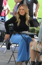 HILARY DUFF on the Set of Younger in New York 04/24/2019