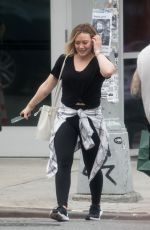 HILARY DUFF Out and About in New York 04/18/2019