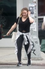 HILARY DUFF Out and About in New York 04/18/2019