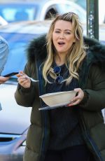 HILARY DUFF Out in New York 03/31/2019