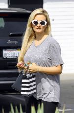 HOLLY MADISON in Leggings Out in Los Angeles 04/15/2019