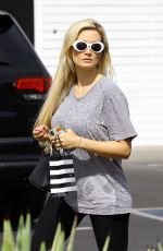 HOLLY MADISON in Leggings Out in Los Angeles 04/15/2019