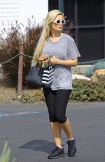 HOLLY MADISON in Leggings Out in Los Angeles 04/15/2019