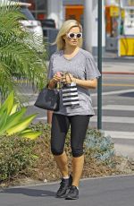 HOLLY MADISON in Leggings Out in Los Angeles 04/15/2019
