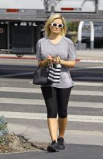 HOLLY MADISON in Leggings Out in Los Angeles 04/15/2019