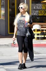 HOLLY MADISON Leaves a Gym in Los Angeles 04/09/2019