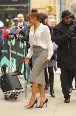 HOLLY ROBINSON PEETE Arrives at Build Studio in New York 04/11/2019