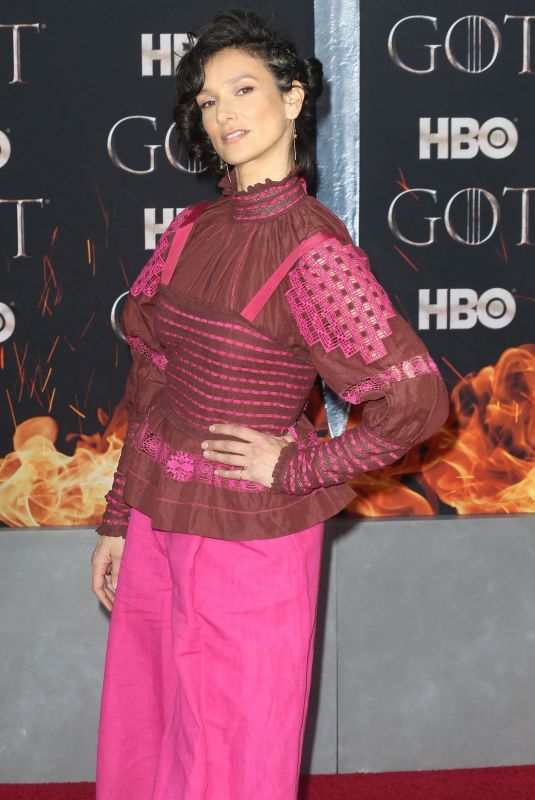 INDIRA VARMA at Game of Thrones Final Season Premiere in New York 04/03/2019
