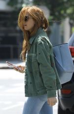 ISLA FISHER in Denim Out and About in Los Angeles 04/25/2019
