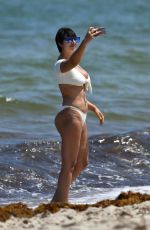 JACKIE CRUZ in Bikini at a Beach in Miami 04/28/2019