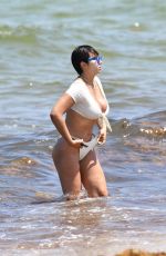 JACKIE CRUZ in Bikini at a Beach in Miami 04/28/2019