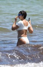 JACKIE CRUZ in Bikini at a Beach in Miami 04/28/2019