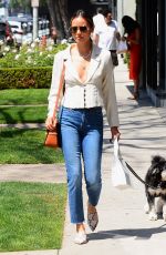 JAMIE CHUNG Out with Her Dog in West Hollywood 04/27/2019