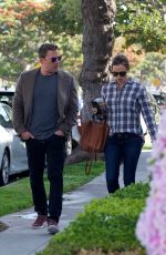 JENNIFER GARNER and Ben Affleck Out in Brentwood 04/09/2019