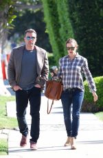 JENNIFER GARNER and Ben Affleck Out in Brentwood 04/09/2019