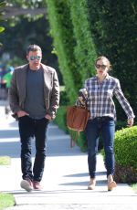 JENNIFER GARNER and Ben Affleck Out in Brentwood 04/09/2019