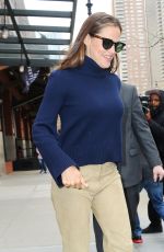 JENNIFER GARNER Leaves Her Hotel in New York 04/11/2019
